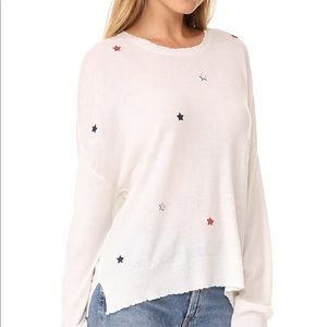 Sundry Ivory Cashmere Sweater with Star Detail - Size 1 (Small)